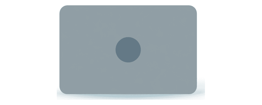 Illustration : une carte grise vide, seule, avec un petit cercle gris en son centre